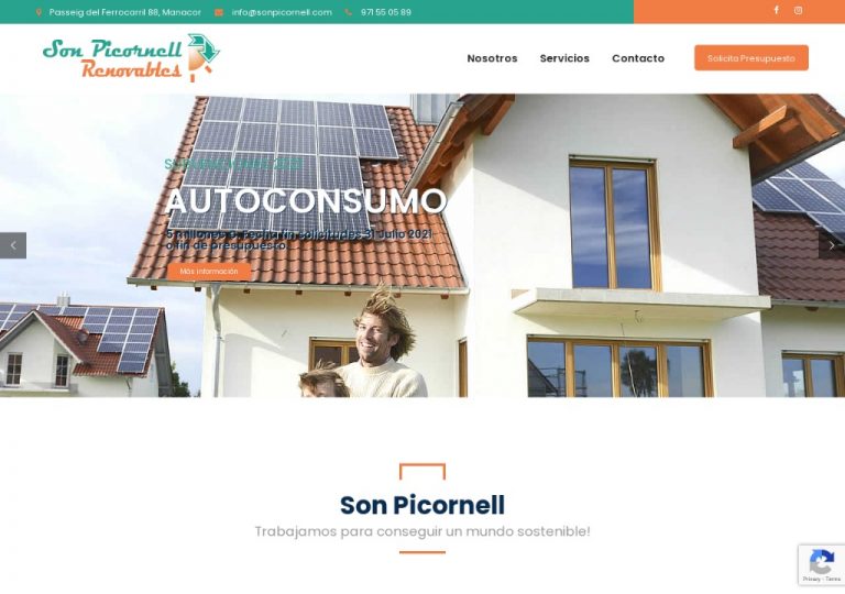 Energías Renovables y Autoconsumo - Son Picornell - Manacor