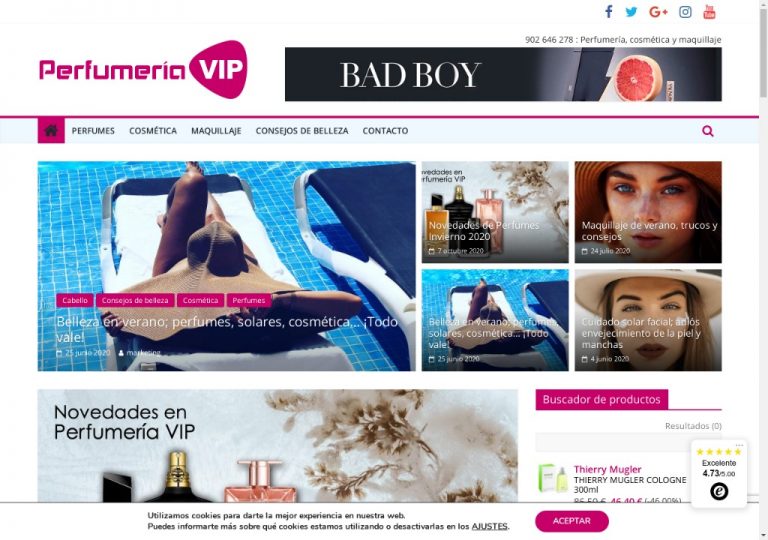 Blog de perfumes, cosmética y mauqillaje - Perfumería Vip