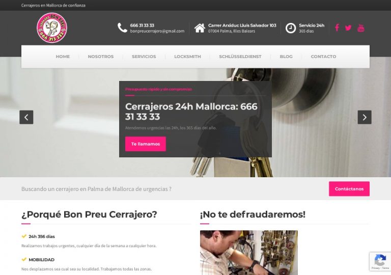 Cerrajero 666 31 33 33 - Cerrajeros Mallorca - Bon Preu