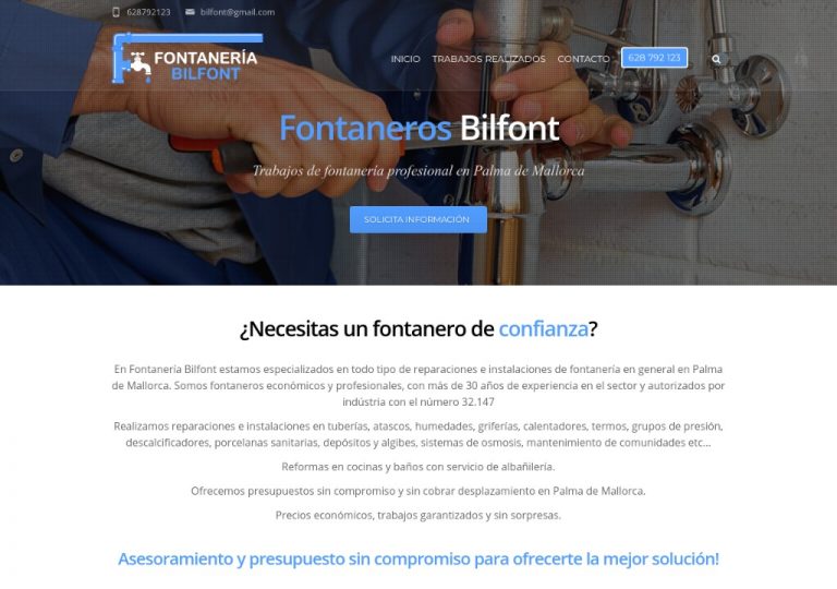 Fontanero Bilfont, Fontaneros en palma de mallorca